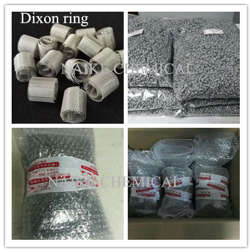 Metal Laboratory Random Packing Perforated Dixon Ring For High Purity Seperation