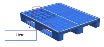 euro plastic pallet injection molding recycled pallet HDPE reversible plastic pallet