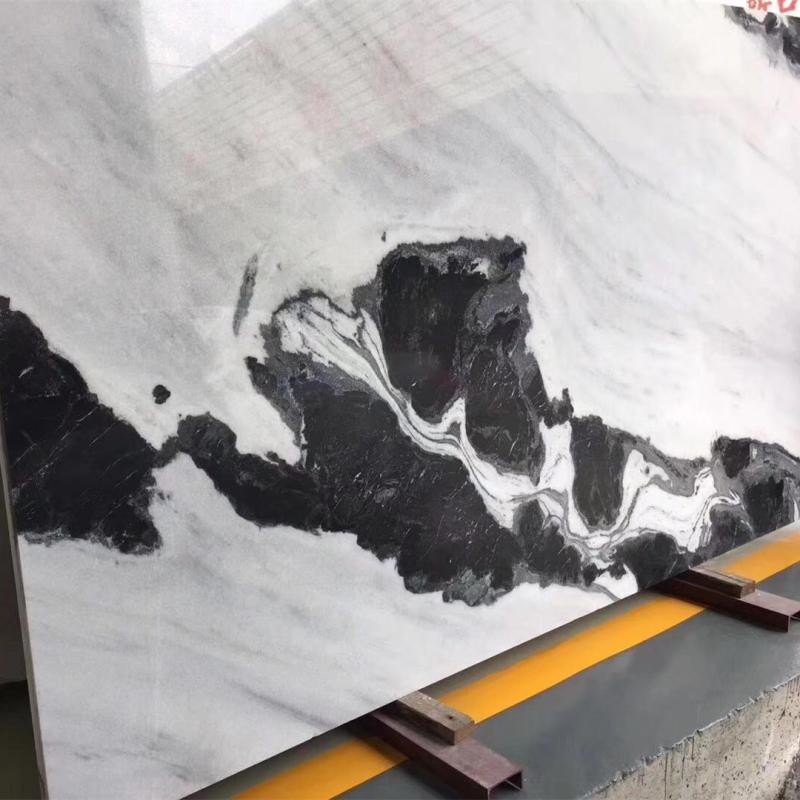 Honed Exotic Thick 3cm 30x120cm Panda White Marble Tile
