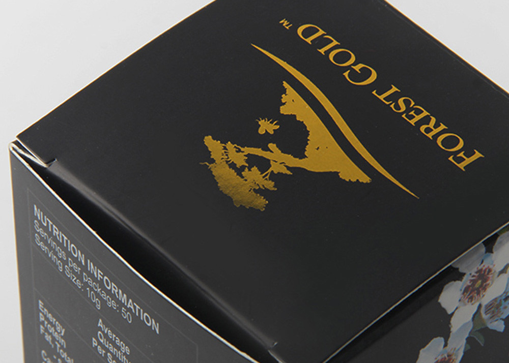 Gold Foil Hot Stamping Printed Packaging Boxes Duplex Board For Food Products