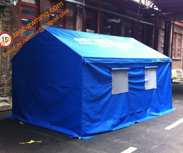 3x4m Outdoor Steel Framed Waterproof Refugee Relief Disaster Tent