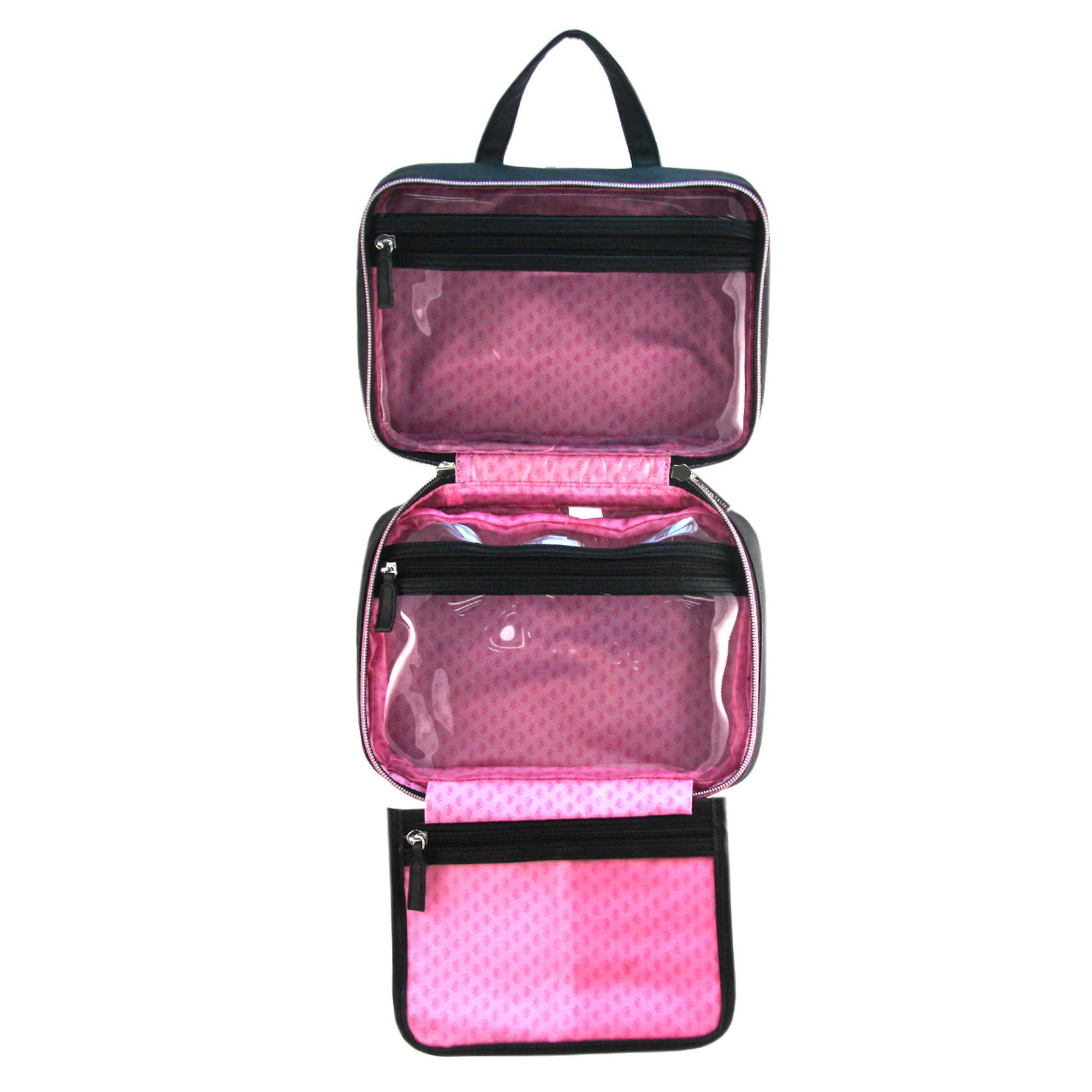 Toiletry Bag for Men & Women, Waterproof Toiletry Organizer For Travels, Travel Shower Bag with Mesh Pockets & Sturdy Ho