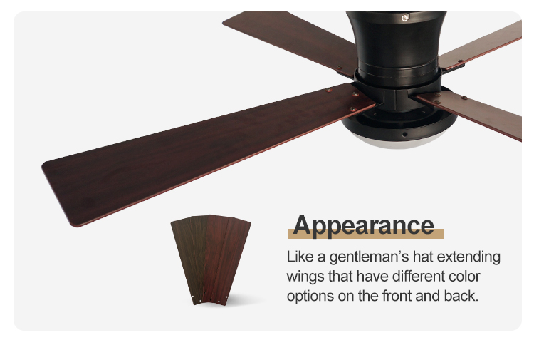 Energy Saving LED Ceiling Fan with Remote Control 3000K/4500K/6000K Color Temperature