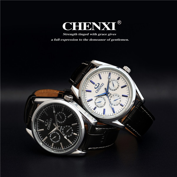 Fashion Jewelry Wholesale Price Watch Manufacturer Stainless Steel Case Leather Watche Man