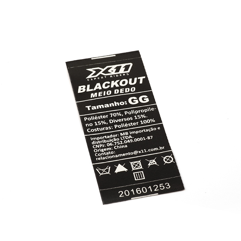 Personalized sewing garment label for clothing Bags Shoes wash label Top OEM Customized fabric label for clothing