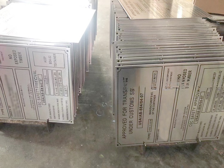 Stainless Steel CSC Plate for 20' Container Parts and Corrosion Prevention in ISO Shipping Container