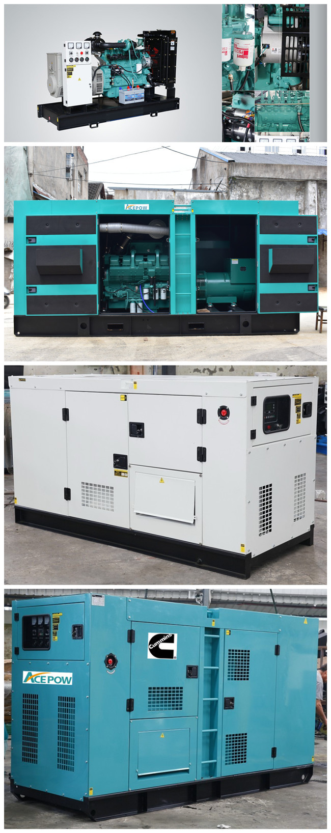 380V 150 KVA 120KW Diesel Powered Electric Generator