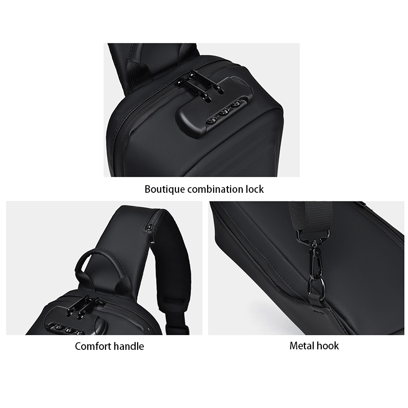 Custom Fashion Sporty Crossbody Bags Small Gym Belt Chest Bag Men Water Proof