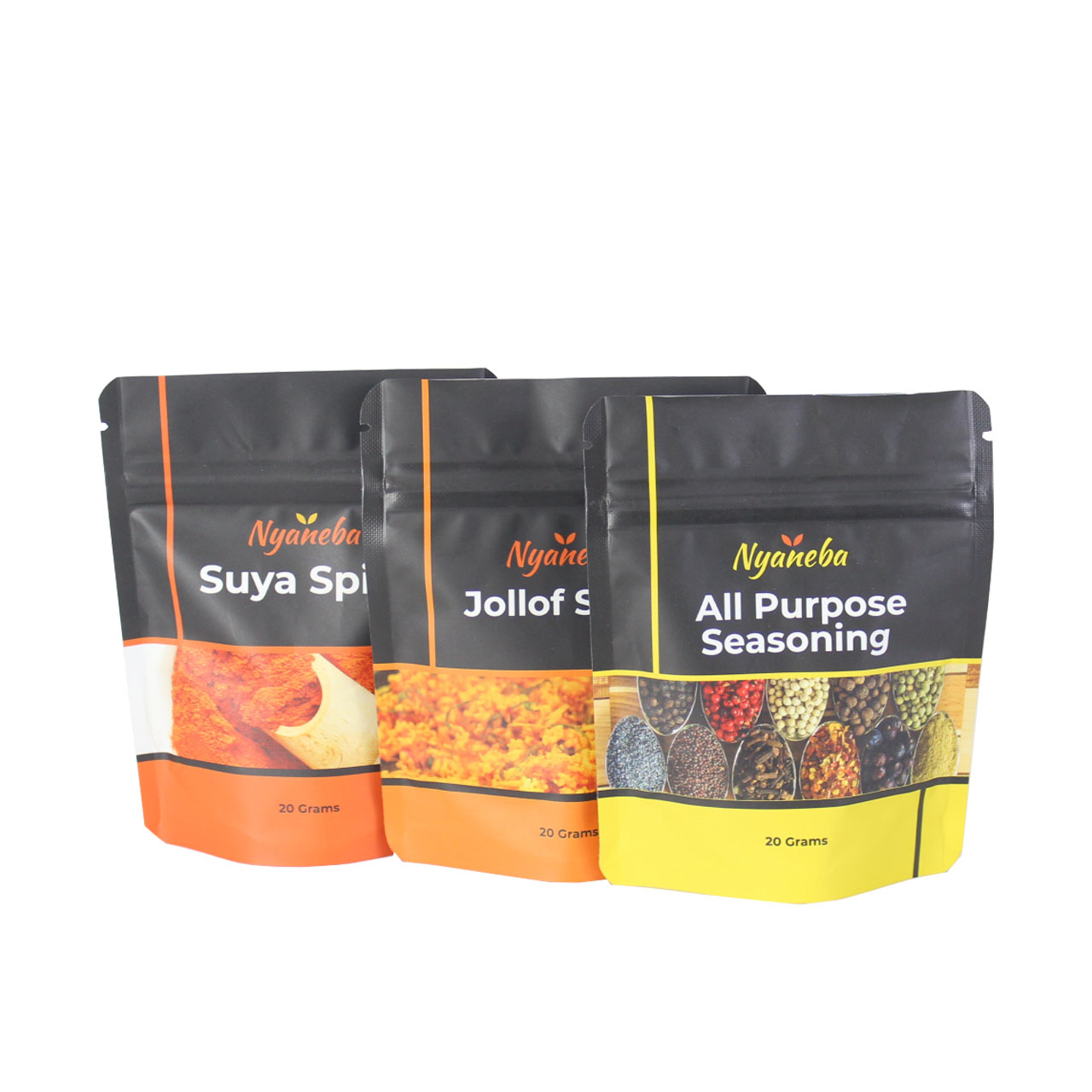 Customized Resealable Pouch Smell Proof Flat Bottom Bags For Packaging Whey Protein Powder Product