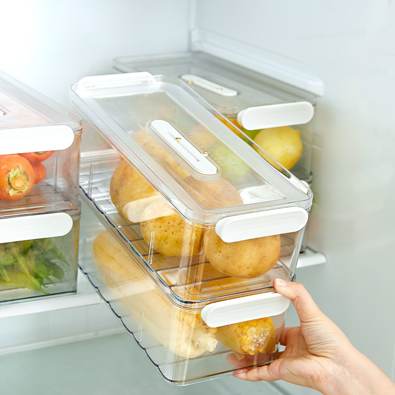 Transparent Refrigerator Plastic Fridge Box Food Storage Container