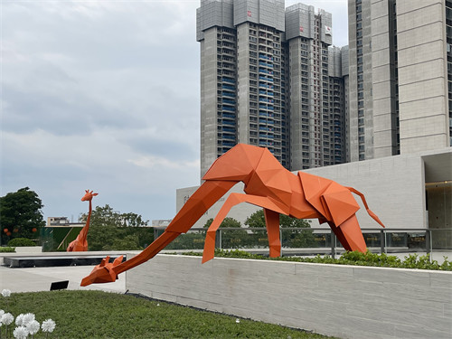 Decorative Stainless Steel Garden Statues Outdoor Customized Love Garden Statue
