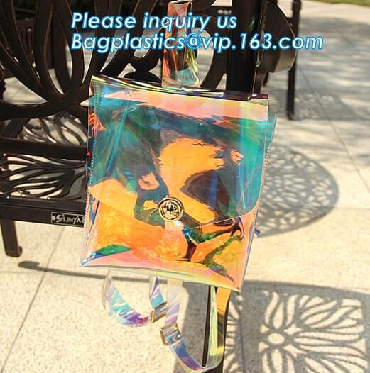 pocket transparent pvc clear backpack wholesale with padded straps, Waterproof Clear School Student Transparent PVC Back