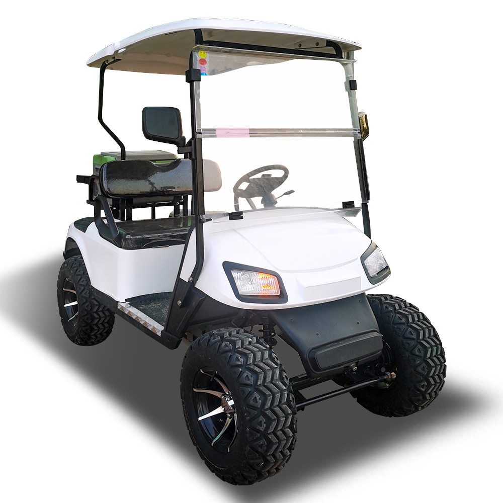 ISO9001 2 Person EV Golf Cart Road Legal Golf Buggy 48V Lead Acid Battery 30mph