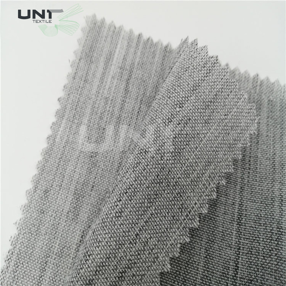 Garment Stiff Interlining Material / Rayon Woven Fusing Interlining Fabric
