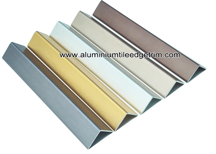 anodized brushed aluminum wall corner guards