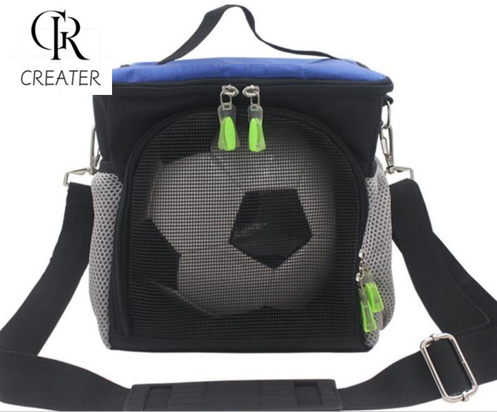Polyester Soccer Sport Bags , Outdoor Black Basketball / Football Carrying Bag