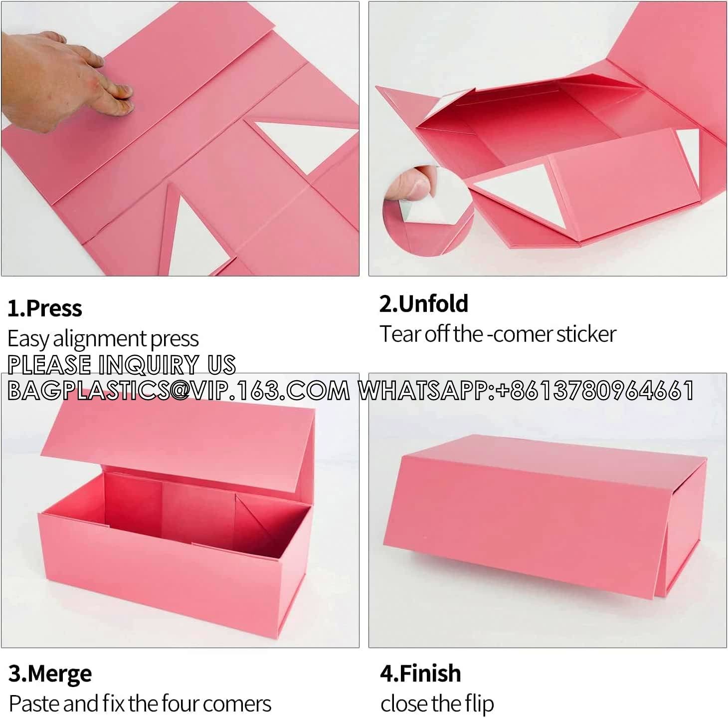 Gift Box Magnetic Closure Lid Gift Box For Presents, Bridesmaid Gifts Box, Cute Box, Birthday, Luxury For Gift Pack