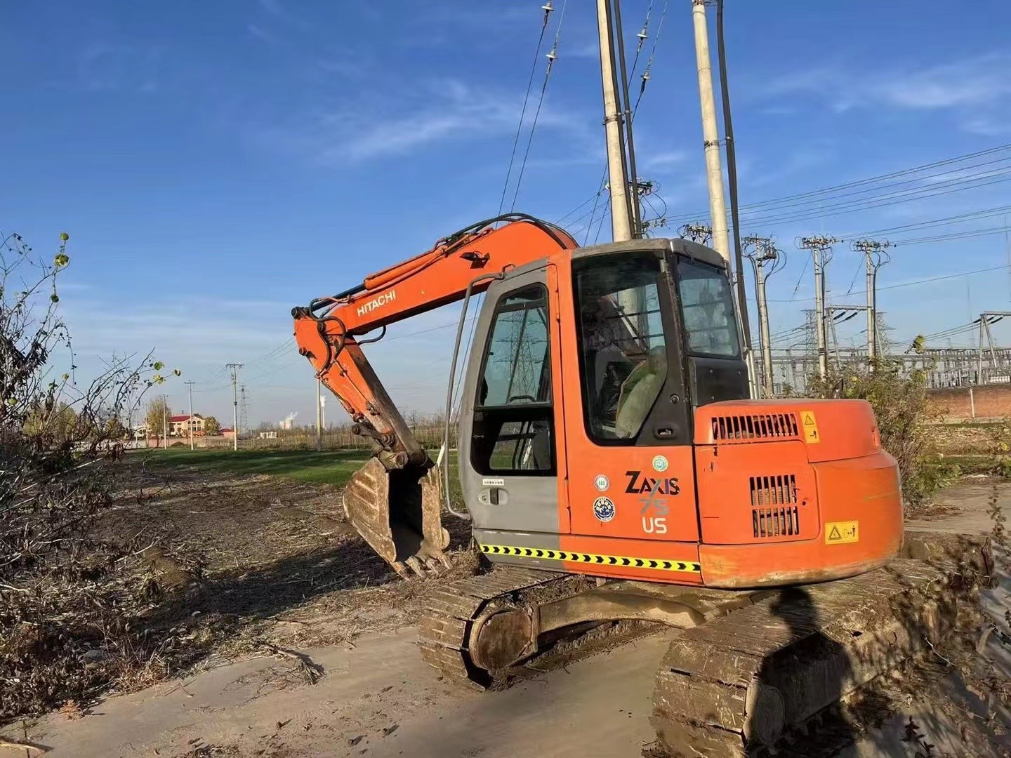 Zaxis 75 Zx75 Used Hitachi Excavator 7 Ton Crawler Excavator