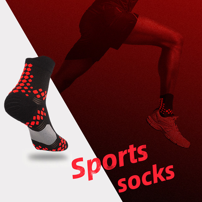 Terry Custom Cycling Socks Abrasion Resistant 3D Dots Crew Sport Socks
