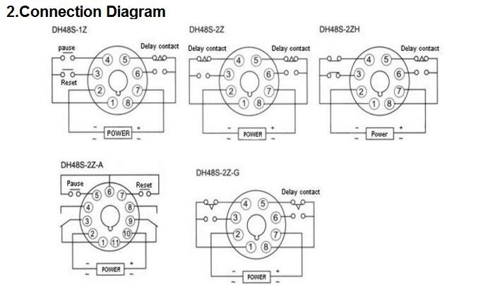 DH48S-S high quality AC 220V repeat cycle SPDT time relay with socket DH48S series 220VAC delay timer with base