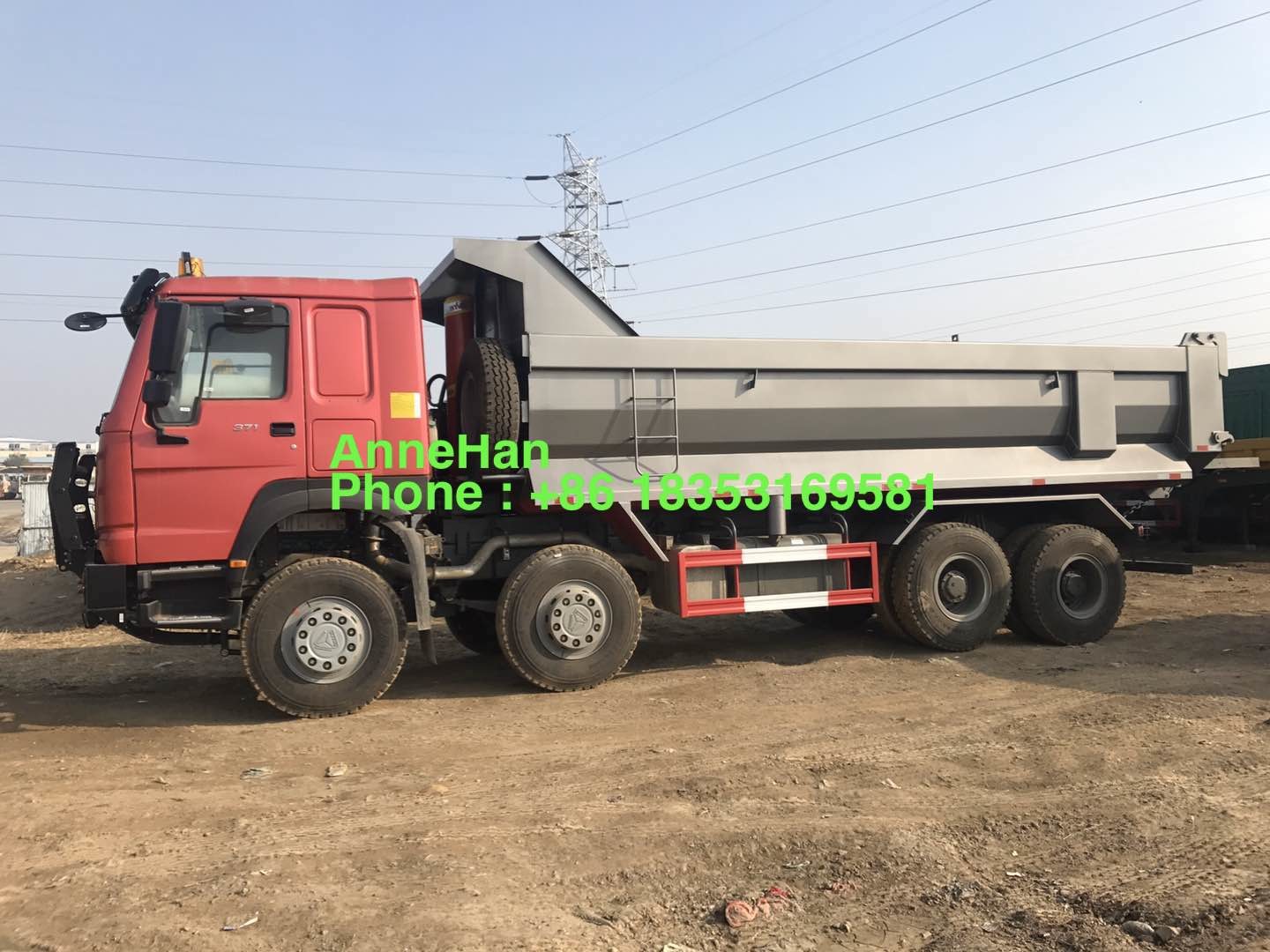 371hp Mid Lifting 20M3 40T Euro 2 Ghana Dump Truck
