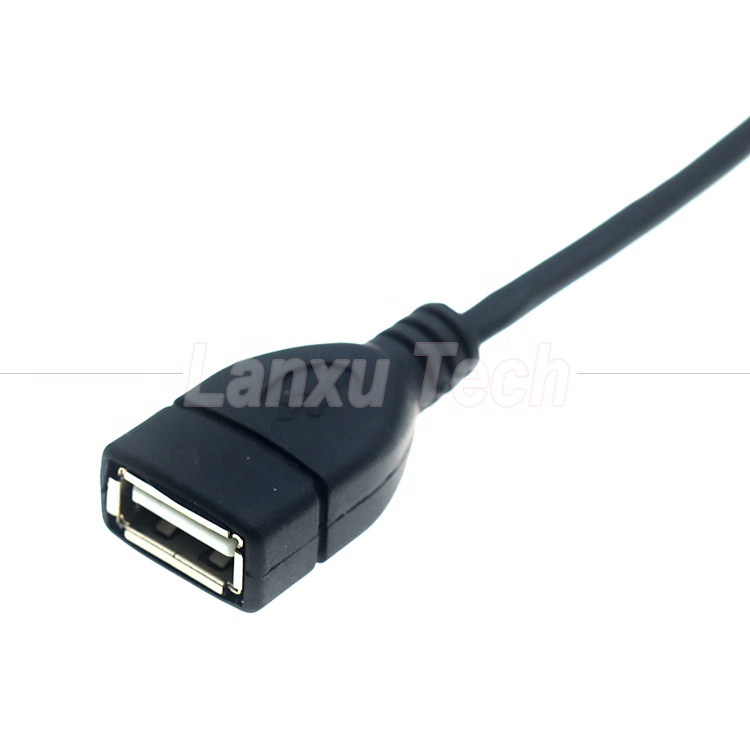 Portable Short 90 Degree Right Angle Micro V8 to USB Female Socket OTG Adapter Cable for Phone Laptop