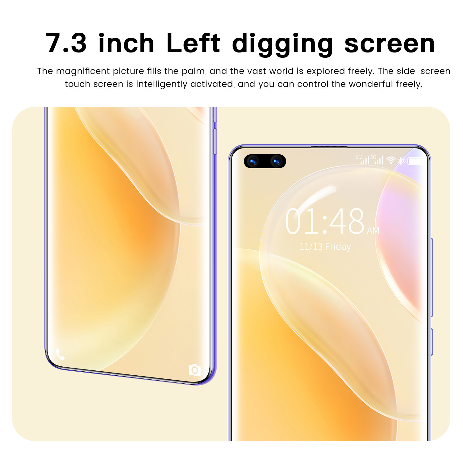 Novo8 Pro 7.3 Inch 5G Original Android SmartPhones HD face Recognition