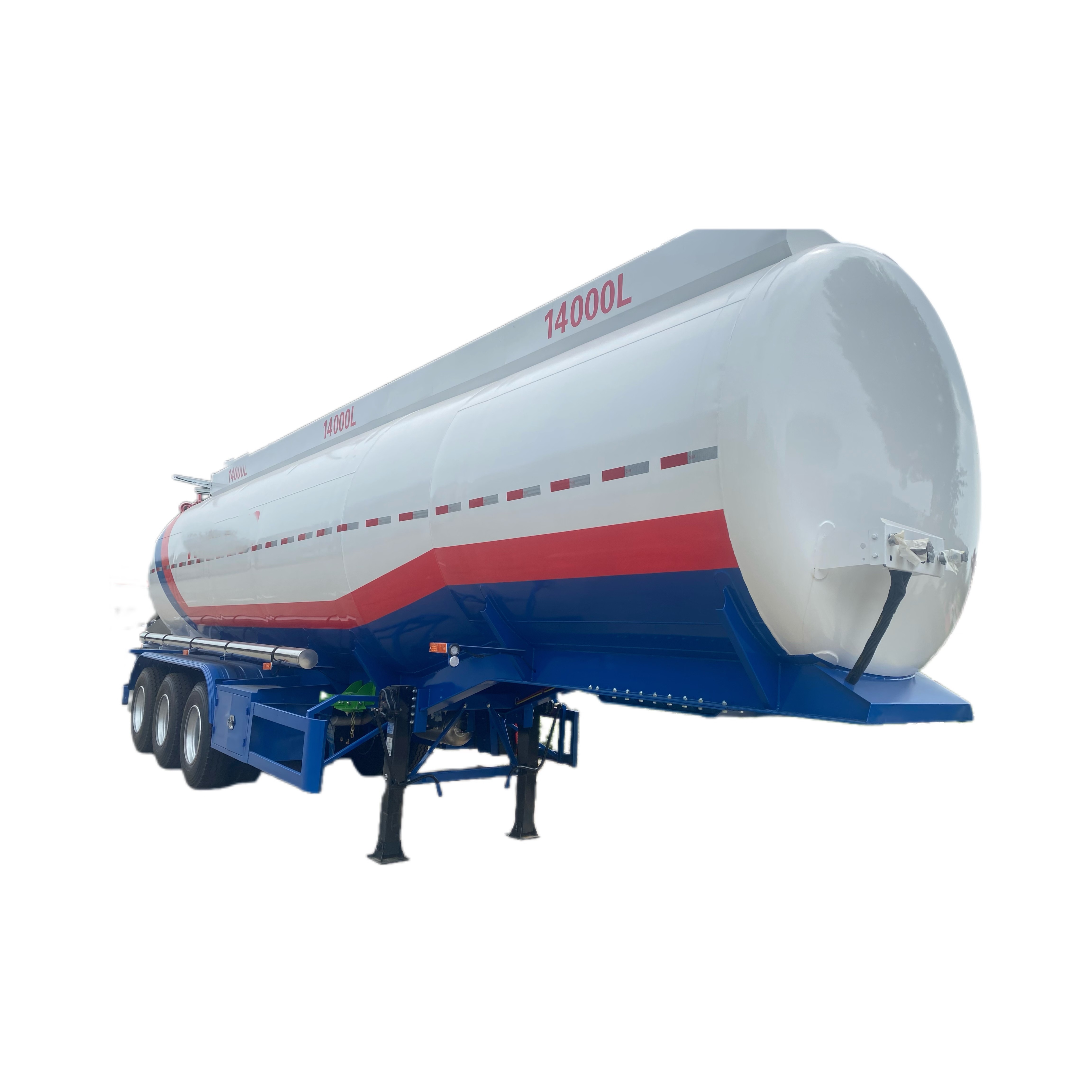 Oil / Fuel / Diesel / Gasoline / Crude / Water / Milk Transport 3 Axle 50000L Aluminum Alloy Tank / Tanker Truck Semi Trailer