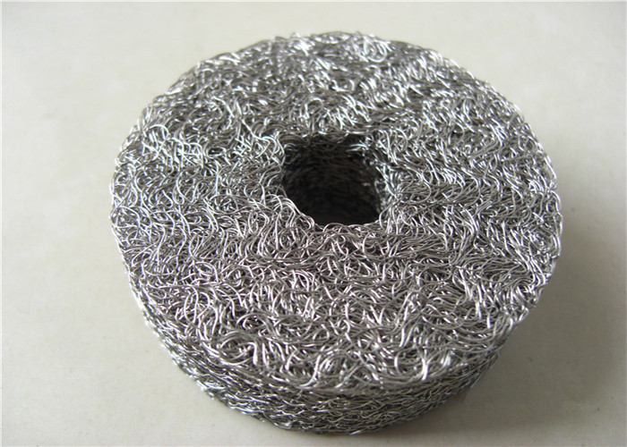 Dia 50*20mm Brass Compressed Knitted Mesh 98% Filter Square Hole