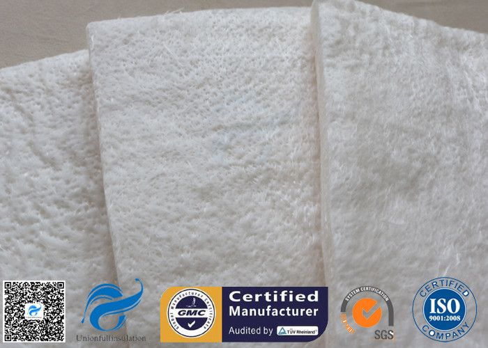 High Silica Fiberglass Needle Mat Car Silencer Muffler White 25MM 130KG 1800℉