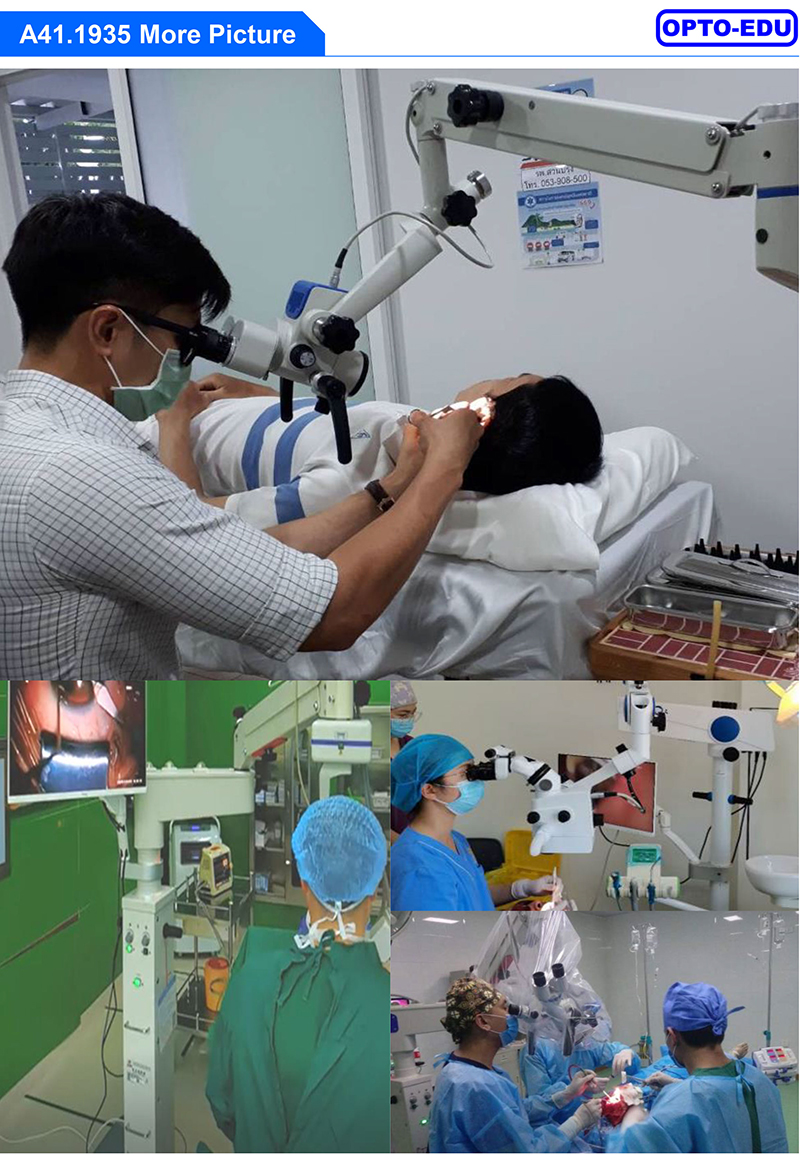 Dual Head Motor Operating Microscope Ophthalmology Zoom 4.5x~27.3x A41.1935