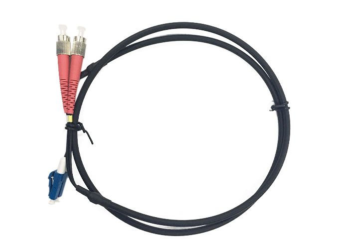 LC/UPC-FC/UPC duplex 4.8mm FTTA fiber optic patch cord singlemode G657A1 LSZH