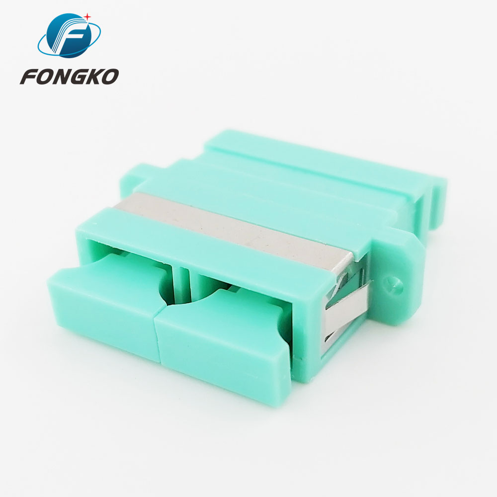 Multimode Duplex DX SC to SC Fiber Optic Adapter With Flange