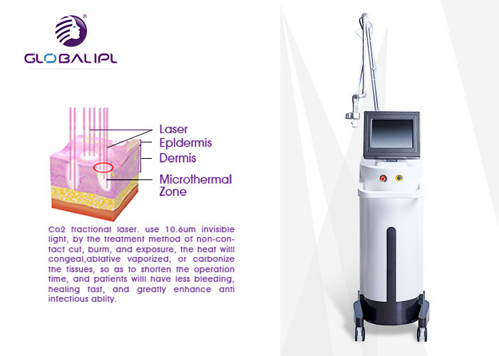10mj - 130mj Energy Co2 Fractional Laser Equipment 50w Power Skin Whitening