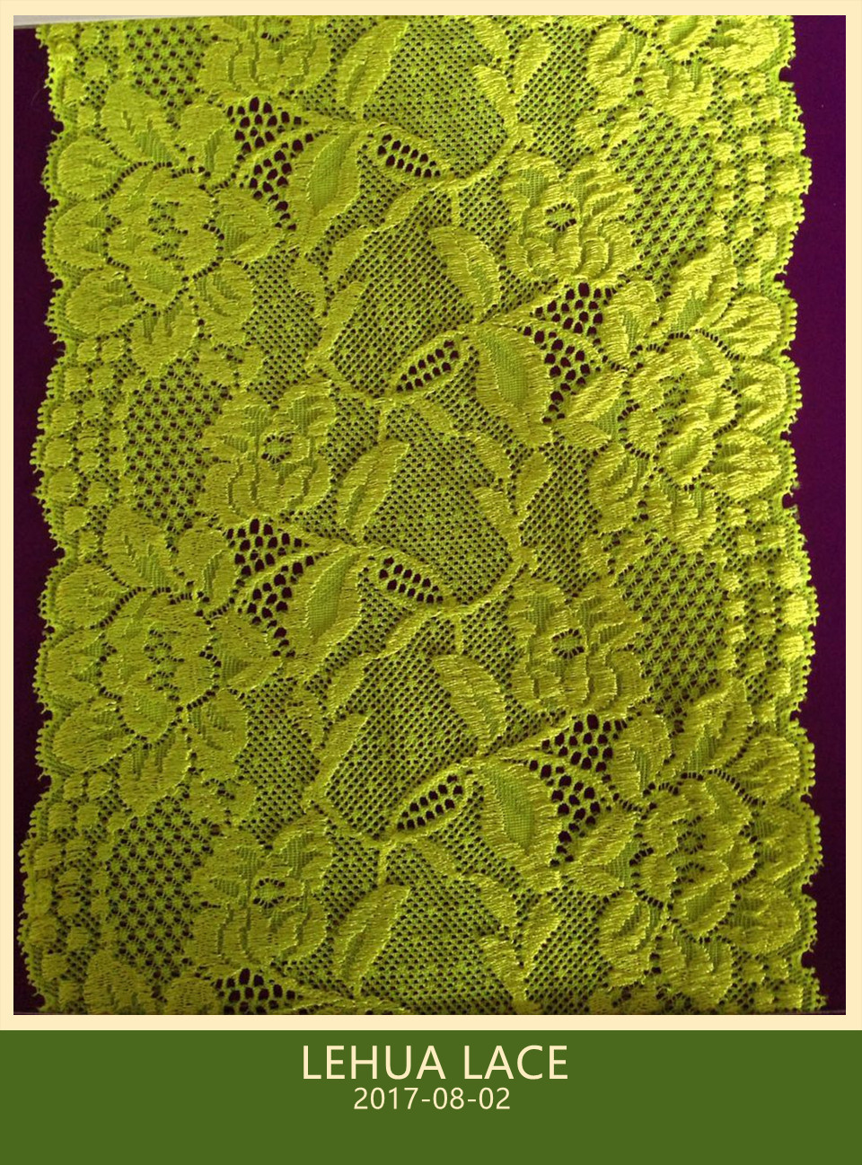 Hot Selling and nice quality Nylon Spandex Stretchy Brazil Lace from China