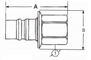 Breathing Equipment 10000psi Brass Shut Off Coupling