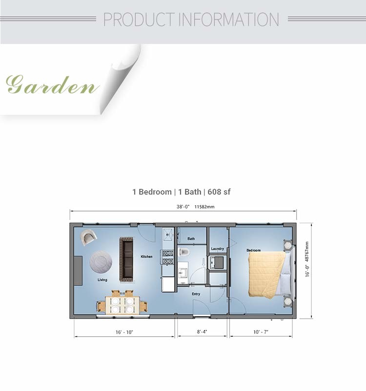 Prefab Garden Studio Light Steel Space A Frame Tiny Homes Portable Kit Homes
