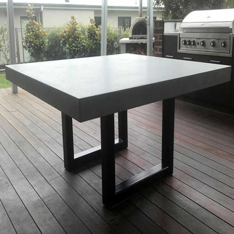 Water Proof Resisitant GRC Concrete Table Set for Enduring Luxury Concrete Outdoor Furniture