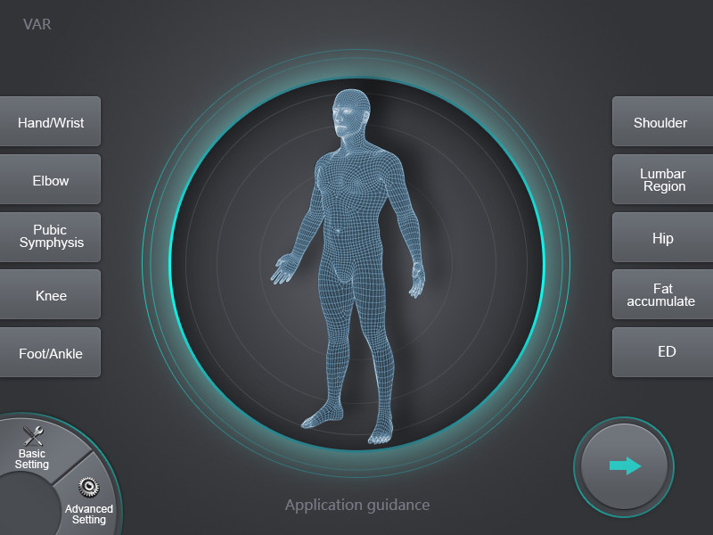 1Hz-16Hz Shockwave Therapy Machine With Double Channels 8 Inch Touch Screen