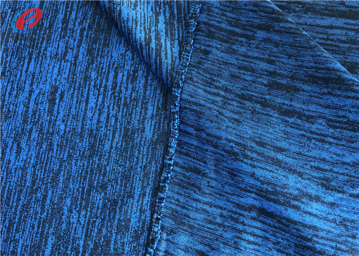 Jerseys Melange Weft Knitted Fabric 100% Polyester Non - Stretch Plain Dyed
