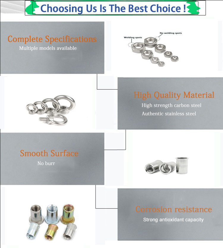 Metric Stainless Steel Hex Weld Nuts M3 M4 M5 M6 M8 M10 A2 A4 with Customized Service