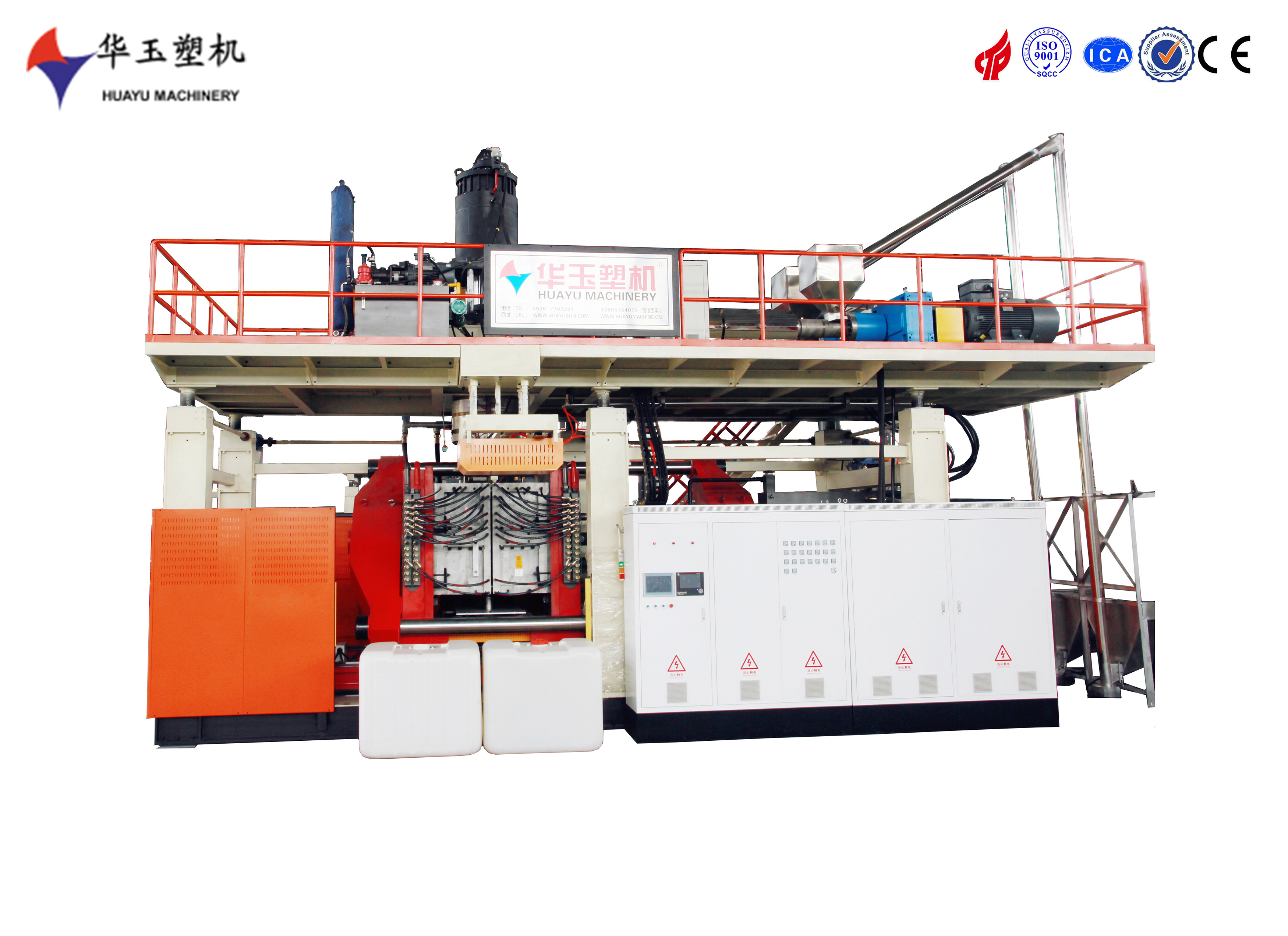 10-Layer IBC Extrusion Blow Molding Machine Plastic Process High Speed External Steel Frame