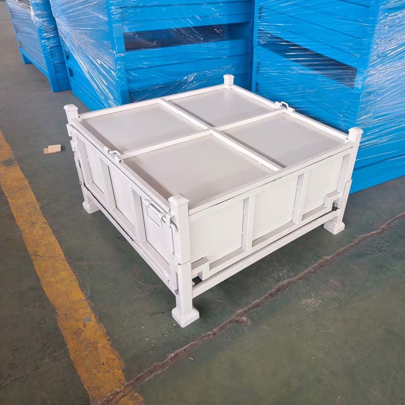 Stackable Durable Steel Foldable Wire Mesh Container For Your Storage Requirements