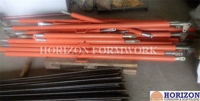 Reusable Concrete Formwork Telescopic Push Pull Brace Steel Customized Sizes