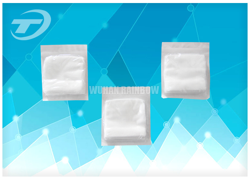 4ply 6ply 8ply Nonwoven Medical Gauze With Good Water / Blood Absorbability