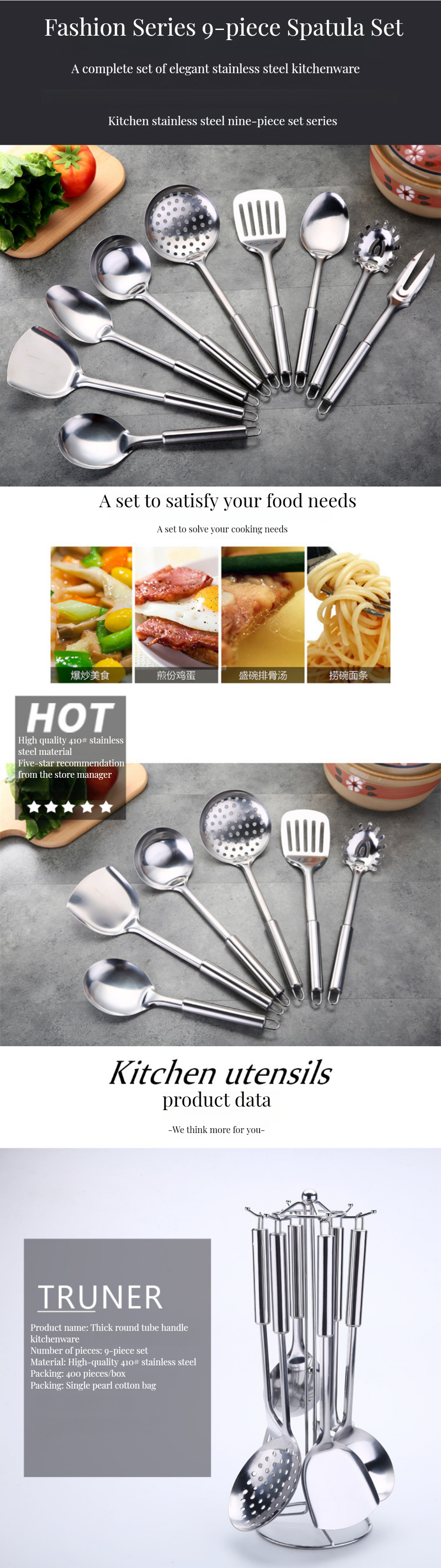 8pcs Matte Modern Gold and Silver Stainless Steel Flatware Set with Customized Logo