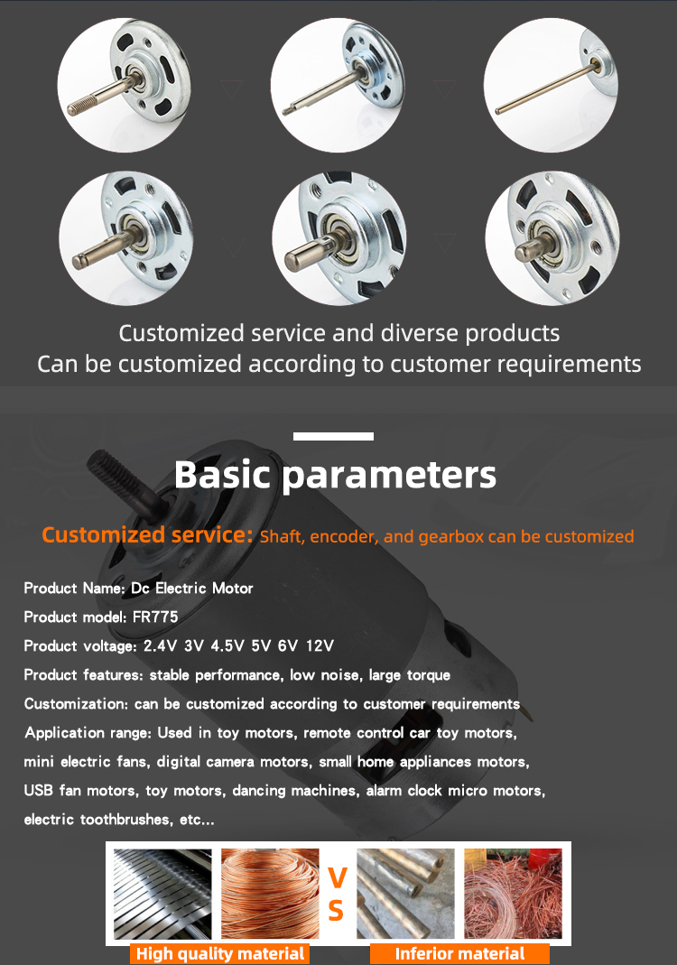Customized Dc Gear Motor 24v High Power Fir Drill And Screw Driver