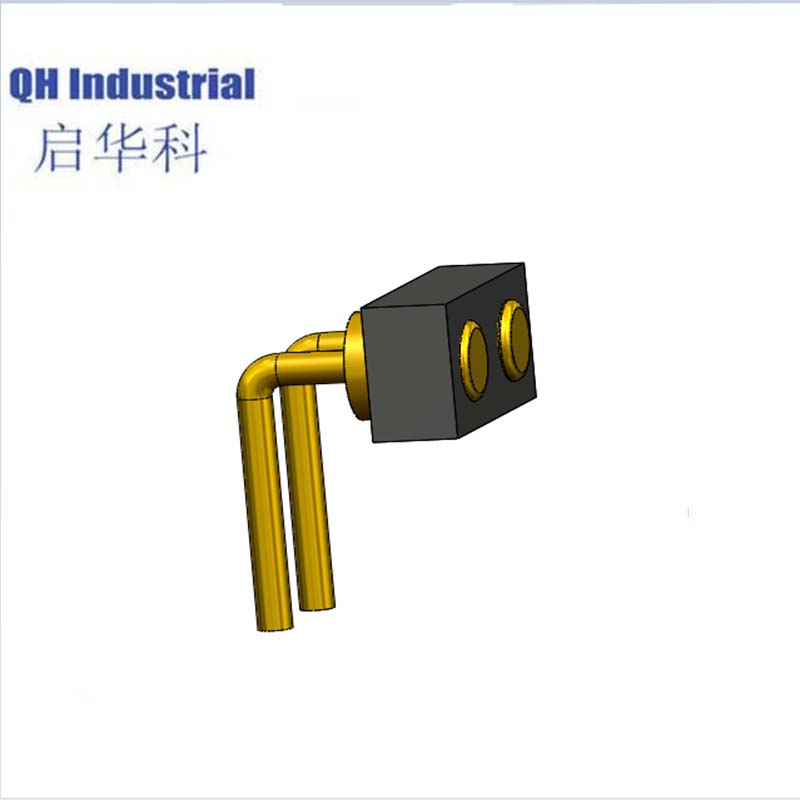 2Pin 2.54mm Pitch Italy Dvd Connector Magnetic spring loaded pin Connector Spring Loaded spring loaded pin Connector