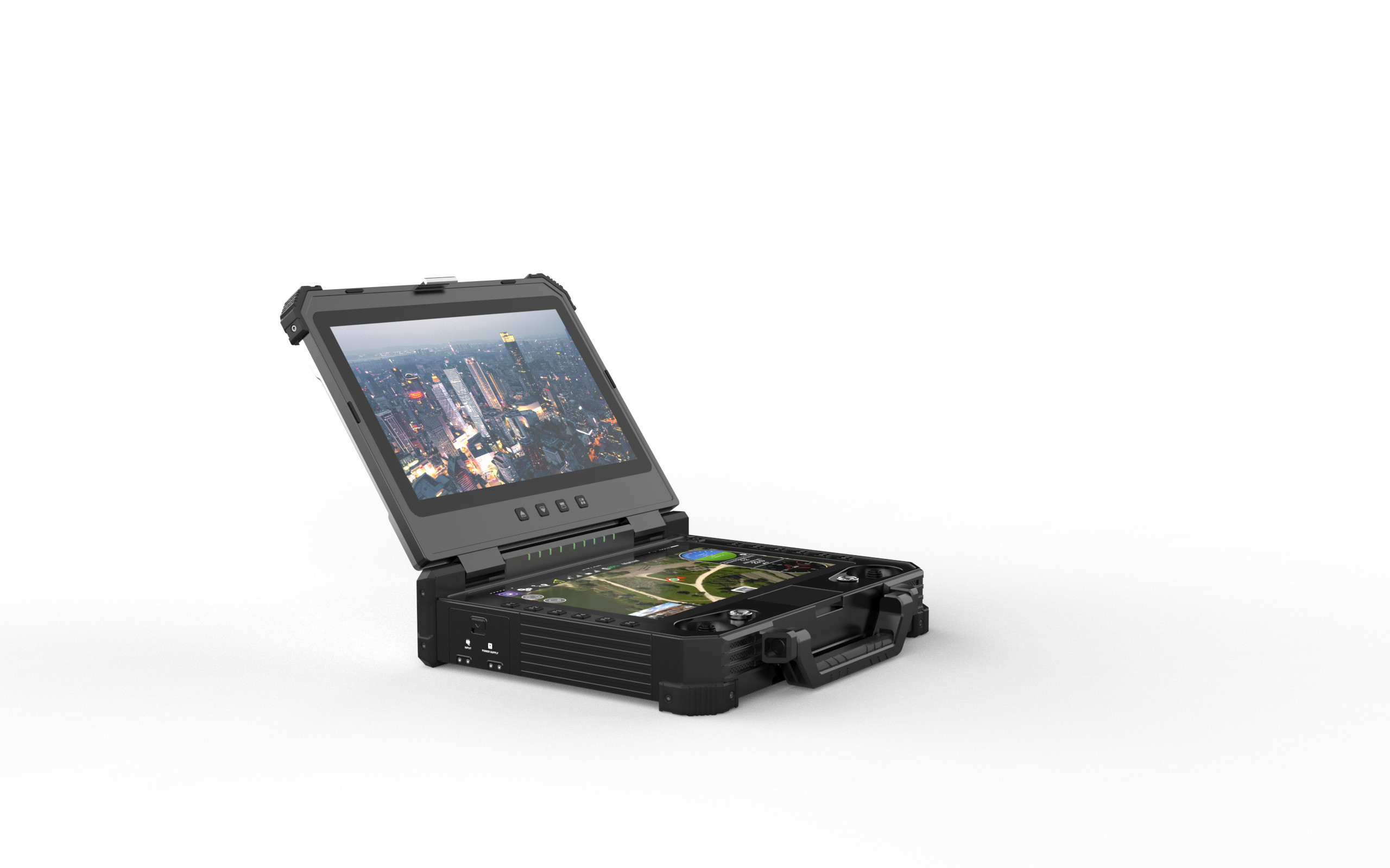 Linux OS UAV Ground Station with 13.3in 1920x1080 1000 CCD screen