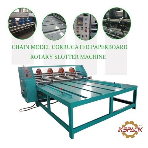 Heavy Weight Combined Rotary Slotter Machine With Creaser Pizza Box Fruit Box